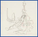 SILLY SYMPHONIES - WOODLAND CAFE PRODUCTION DRAWING PAIR.