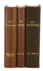 "SKY FIGHTERS" HARDCOVER BOUND PULP LOT.