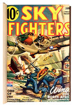 "SKY FIGHTERS" HARDCOVER BOUND PULP LOT.