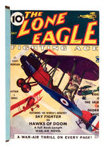 "THE LONE EAGLE" HARDCOVER BOUND PULP LOT.