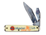 "GULF MEMBER 3% CLUB SPRING 1940" KNIFE.