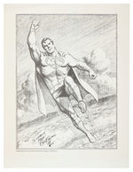 SUPERMAN GOLDEN AGE ARTIST LEO NOWAK/SILVER AGE ARTIST CURT SWAN AUTOGRAPH LOT.