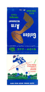 BALTIMORE COLTS/JOHNNY UNITAS PHOTOS, MATCHES, ETC.