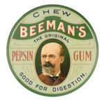 "CHEW BEEMAN'S THE ORIGINAL PEPSIN GUM" MIRROR.