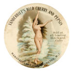 NUDE PROMOTES "VANDERBILT'S WILD CHERRY AND PEPSIN" MIRROR.