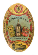 "McCORMICK & CO. BEE BRAND" MIRROR WITH WORLD'S FAIR REFERENCE.