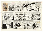 "THE LONE RANGER" SUNDAY PAGE ORIGINAL ART FOR FULL MONTH OF OCTOBER 1957 (4).