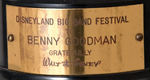 MICKEY MOUSE "MOUSCAR" AWARD TO BENNY GOODMAN.