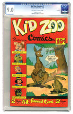 KID ZOO COMICS #1 JUL. 1948 CGC 9.0 OFF-WHITE TO WHITE PAGES.