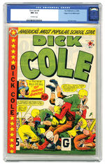 DICK COLE #8 FEB.-MAR. 1950 CGC 9.4 OFF-WHITE PAGES EDGAR CHURCH (MILE HIGH) COPY.