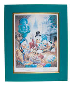 "UNCLE SCROOGE McDUCK HIS LIFE & TIMES" LIMITED EDITION  BOOK W/BARKS SIGNED LITHOGRAPH.