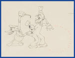 MICKEY'S SERVICE STATION PRODUCTION DRAWING FEATURING DONALD DUCK & GOOFY.