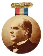 LARGE 3.5" McKINLEY REAL PHOTO RIBBON BADGE.