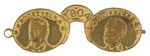 THEODORE ROOSEVELT EYEGLASSES JUGATE BRASS PIN.