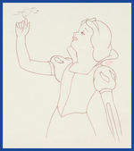 SNOW WHITE AND THE SEVEN DWARFS PRODUCTION DRAWING FEATURING SNOW WHITE.