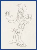 SILLY SYMPHONIES - MOTHER GOOSE GOES HOLLYWOOD PRODUCTION DRAWING - CAB CALLOWAY.