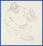 BRAVE LITTLE TAILOR PRODUCTION DRAWING PAIR FEATURING MICKEY MOUSE & WILLIE THE GIANT.