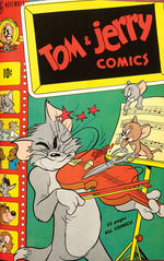 TOM & JERRY COMICS/OUR GANG/TOM & JERRY DELL FILE BOUND VOLUME PAIR.