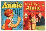 "LITTLE ORPHAN ANNIE" FAST-ACTION BOOK PAIR.