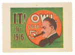 CIGAR AND TOBACCO RELATED FIVE POSTER STAMPS.