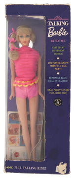 "TALKING BARBIE" BOXED DOLL.