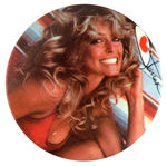 FARRAH  FAWCETT ICONIC 1970s PORTRAIT BUTTON.