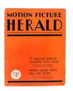 "MOTION PICTURE HERALD" EXHIBITOR'S BOOK WITH KING KONG CONTENT.