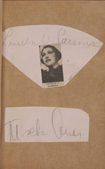 HOLLYWOOD MOVIE STAR AUTOGRAPH ALBUM WITH MANY STAR'S SIGNATURES.