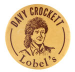 "DAVY CROCKETT" STORE ADVERTISING LARGE BUTTON.