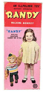 "RANDY WALKING MONKEY" BOXED BATTERY TOY.