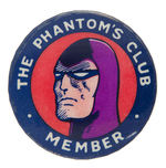 "THE PHANTOM'S CLUB MEMBER" BEAUTIFUL AUSTRALIAN CLUB BUTTON IN HIGH GRADE.