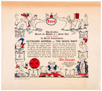 "OUTBOARD ADMIRAL OF THE SEUSS NAVY" 1946 ESSO PREMIUM CERTIFICATE.