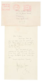 ROLLING STONES BRIAN JONES HAND WRITTEN LETTER.