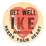 RARE 1955 "GET WELL IKE" UNLISTED IN HAKE.