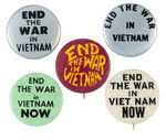 "END THE WAR IN VIETNAM" FIVE VARIETIES.