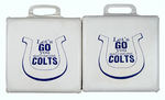 "LET'S GO YOU BALTIMORE COLTS" SEAT CUSHIONS.