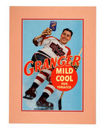 GRANGER PIPE TOBACCO WITH HARVEY JACKSON HOCKEY STAR SIGN.