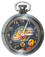 SPACE-THEMED POCKET WATCH.