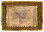 "BE FIRM FOR ADAMS" 1828 SEWING BOX UNLISTED IN HAKE FEATURING HIS FULL NAME.