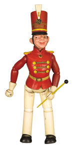 MAXFIELD PARRISH-DESIGNED "GENERAL ELECTRIC RADIO" DRUM MAJOR FIGURE.