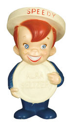 "SPEEDY ALKA SELTZER" COUNTER DISPLAY FIGURE.