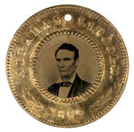 LINCOLN/HAMLIN 1860 FERROTYPE IN OUTSTANDING NEAR MINT/MINT CONDITION.