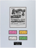 "THE MOTOWN REVIEW" CONCERT TICKETS PRESENTATION DISPLAY.