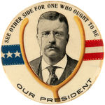 McKINLEY AND ROOSEVELT WISHBONE PAIR OF POCKET MIRRORS.