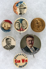 SEVEN ITEMS SPANNING ROOSEVELT’S CAREER FROM 1898 GOVERNOR THROUGH 1916 HOPEFUL.