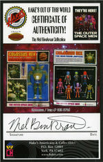 "THE OUTER SPACE MEN BY COLORFORMS COLOSSUS REX THE MAN FROM JUPITER" CARDED ACTION FIGURE.