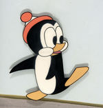 CHILLY WILLY FRAMED ANIMATION CEL WITH BACKGROUND.