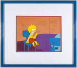 "THE SIMPSONS" FRAMED ANIMATION CEL.