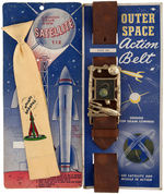 "ROCKET RANGERS SATELLITE TIE" & "OUTER SPACE ACTION BELT" CARDED PAIR.