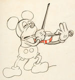 FIDDLING AROUND (JUST MICKEY) PRODUCTION DRAWING FEATURING MICKEY MOUSE.